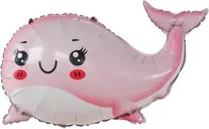 29" Маленький кит, розовый / Китай 23806