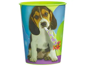 Стаканы пластиковые "Щенок" 473 мл