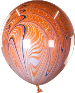 18" Павлин, Оранжевый, агат (Китай) 618105