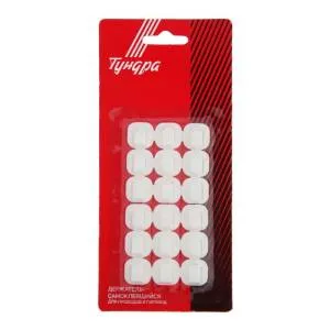 Держатель самоклей.для гирлянд 15*15мм, 18шт./5476322