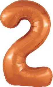 Цифра 2 - 40" Slim Папайя  (Россия) / 1207-5543