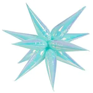 3d Звезда составная 26" Хамелеон, голубой перламутр (Китай) / 24913
