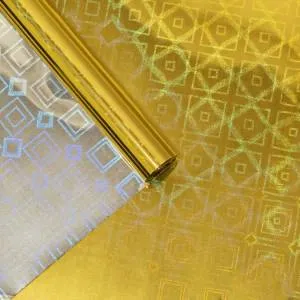 Пленка голография Золото 0,7*7,5 м./1509-1167