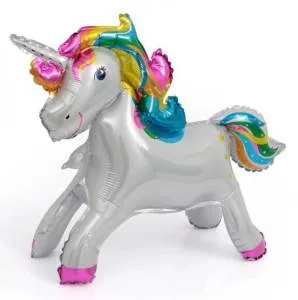 Единорог Радужный, Белый 23"(Китай) /  15454