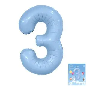 Цифра 3 - 40" Slim Небесный (Россия) 1207-6484