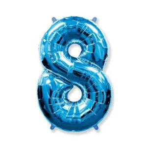 Цифра "8" - синяя в упак/ Flexmetal 1207-3079