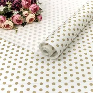 Крафт-бумага Бисерные точки, Золото 0.7*10 м./12444003