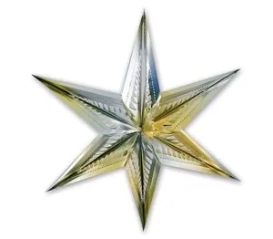 Фигура Звезда 6конечная зол/сер 60 см.