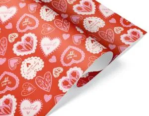 Уп. бумага "О Любви.." 0,7*1м (10 листов)/ 2050990