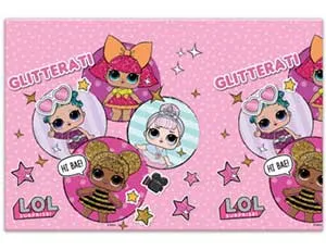 Скатерть "Куклы ЛОЛ" 120 см*180 см. 1502-4214