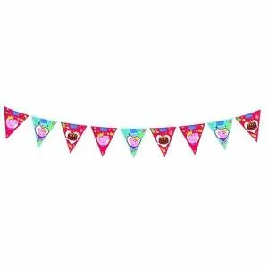 Гирлянда-флажки "Пеппа", 300 см               