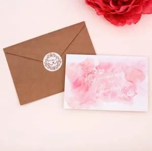 Приглашение на свадьбу 3695435 в крафт конверте