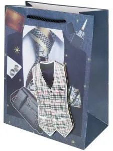 Пакет подарочный M/ППК-3581 18*23*10 см.