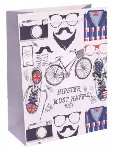 Пакет подарочный L/ППК-5401 26*32*12 см с ламинацией