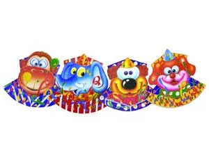 Колпак с фигуркой Животное 6 шт.