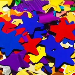 Конфетти для шаров "Звезда" металл ассорти d=3 см., 55 гр./6014721