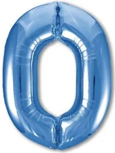 Цифра 0 - 40" Slim Синий (Россия) / 756379/1207-5021