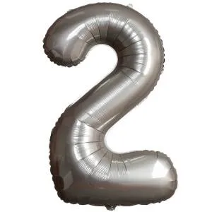 Цифра "2" - SLIM Moonlight Silver / Flexmetal 1207-6102