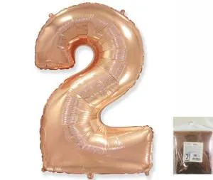 Цифра "2" - розовое золото в упак/ Flexmetal 1207-3520