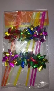 Трубочки для коктейля "Ветрячок", 8 шт.