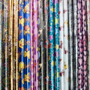 Бумага упак. ассорти дизайнов металлик  0,7*1 м/888262/1