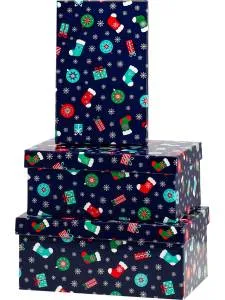 Коробка 21*14*8 см Носочки и подарки