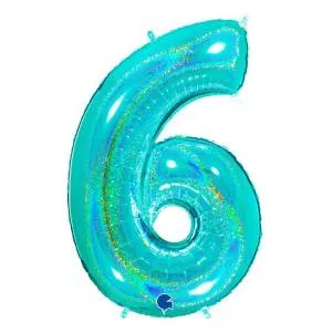 Цифра "6" - Тиффани голография в упак. /Grabo                     