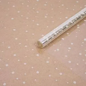 Пленка прозрачная "Горошек" Белый 70 см.200 гр./ 541013