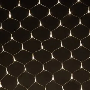 Гирлянда-сетка ТЕПЛЫЙ БЕЛЫЙ 1,5*1,5 м.(Ч11053)