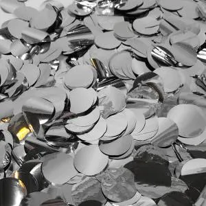 Конфетти для шаров "Кружки Серебро" 2 см., 50 гр./6014719