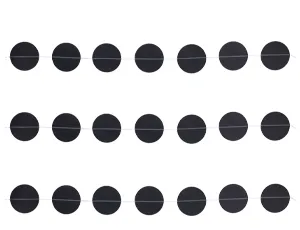 Гирлянда на нитке Круги Черные 2,2м /1404-0517