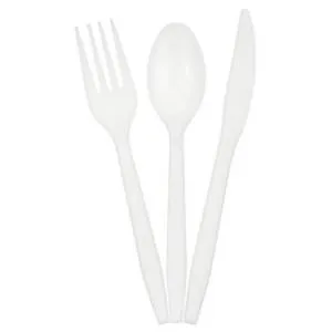 Столовые приборы белые 18 шт. / 6231848