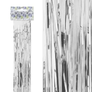 Дождик Серебро металлик 20*150 см. 20-150/СРБ/М