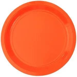 Тарелка оранжевая 23 см. 6 шт. 1502-6204