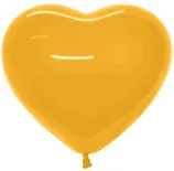 6" сердце металлик золотое 