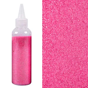 Глиттер Ярко-розовый, 80 гр в банке