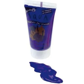 Набор красок для лица и тела с глиттером Синяя 40мл. Туба (Германия)