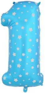 Цифра "1" - синяя/ Китай