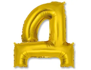 Буква "Д" 14" - золото/ Китай 1206-0808