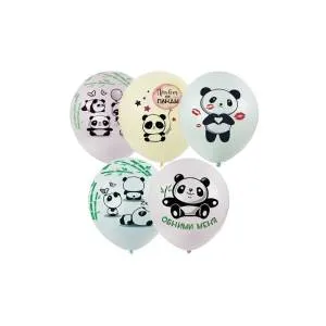 12" Панды, пастель макарун (25 шт) /4528166 1103-2198