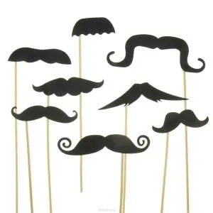 Аксессуары для фотосессии "Усы" (8 предметов)