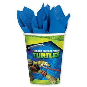 Стаканы "Черепашки-Ниндзя" 266 мл 8 шт. 1502-1276