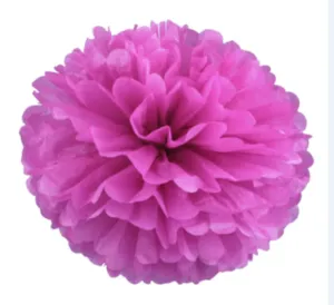 Помпон из бумаги 30 см (фуксия)