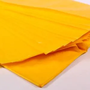 Бумага упаковочная Тишью (желтая) 50*50