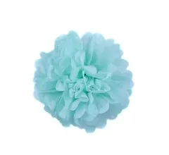 Помпон из бумаги 30 см (св.голубой)
