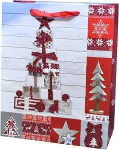 Пакет "Новогодняя елочки" 23*18*10/210705S3