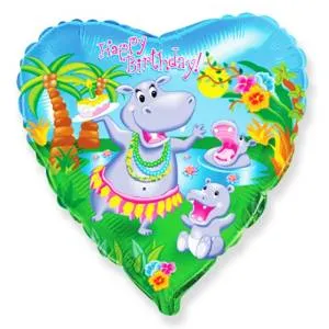 18" НВ Бегемот танцующий (Flexmetal)/1202-0875