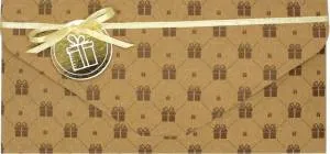 Конверт "3D Подарок" крафт / БКР-00008