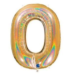 Цифра "0" - Золото голография в упак. /Grabo                     