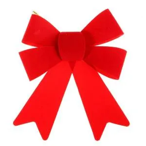 Бант елочный бархатный 18*22 см 811304